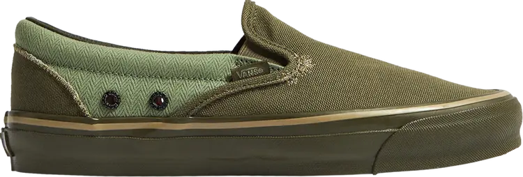 Кеды Vans Nigel Cabourn x OG Classic Slip-On LX USMC Army Mix, зеленый 
Кеды Vans Nigel Cabourn x OG Classic Slip-On LX USMC Army Mix, зеленый