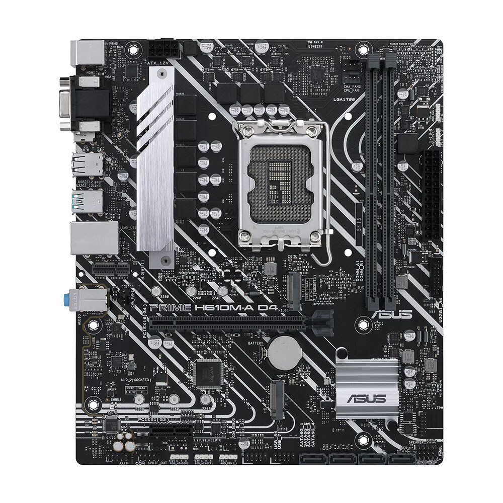 Материнская плата ASUS PRIME H610M-A D4-CSM, LGA1700, DDR4
Материнская плата ASUS PRIME H610M-A D4-CSM, LGA1700, DDR4