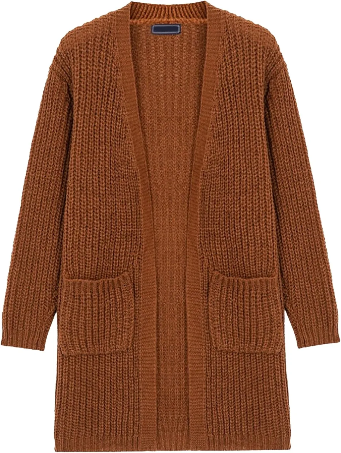 Мужской длинный кардиган с ребристым узором и карманами
Мужской длинный кардиган с ребристым узором и карманами