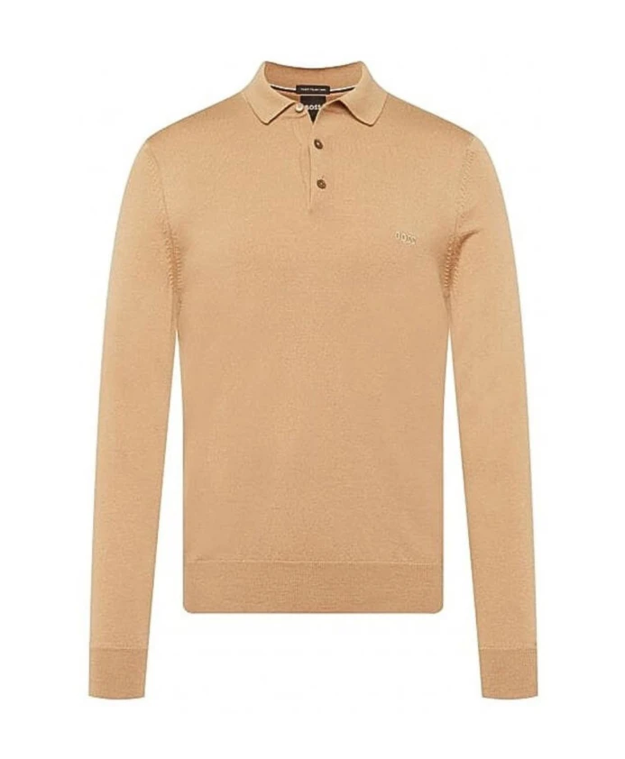 Рубашка-Поло с длинными рукавами Hugo, бежевый
Рубашка-Поло с длинными рукавами Hugo, бежевый