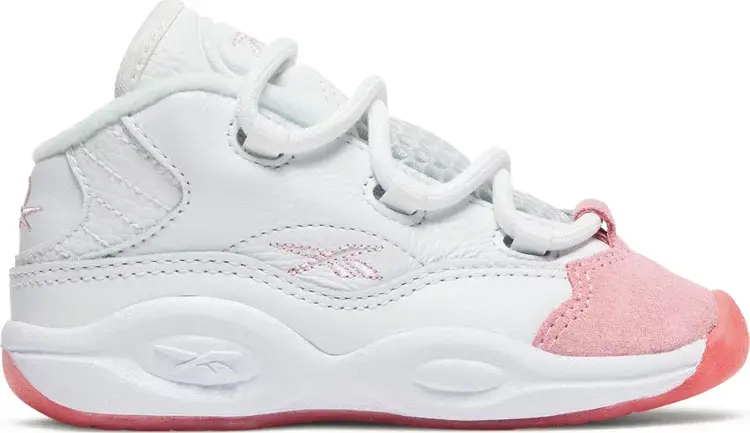 Кроссовки question mid toddler 'pink toe' Reebok, белый
Кроссовки question mid toddler 'pink toe' Reebok, белый