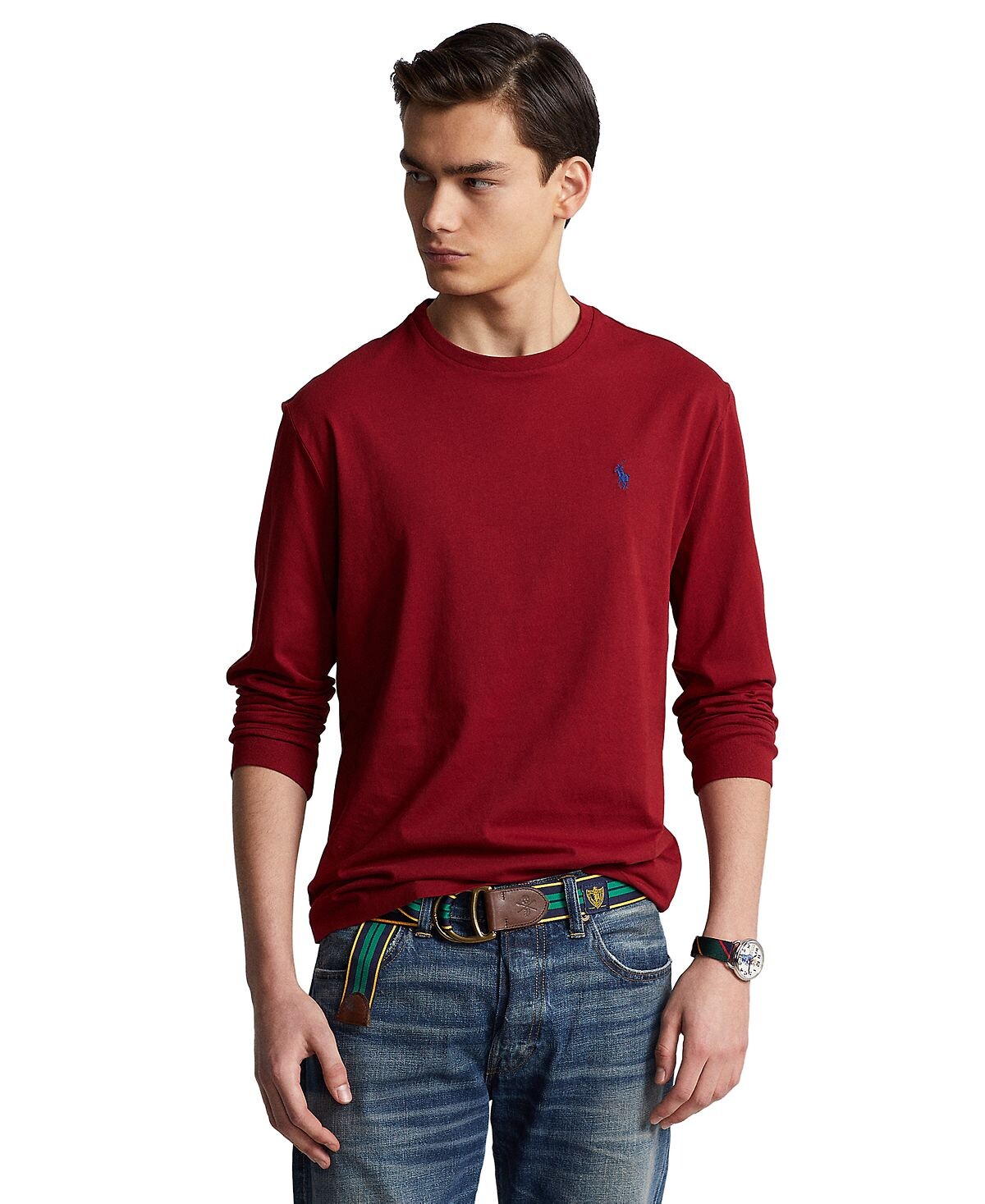 Мужская футболка классического кроя из джерси с длинными рукавами Polo Ralph Lauren, мульти
Мужская футболка классического кроя из джерси с длинными рукавами Polo Ralph Lauren, мульти