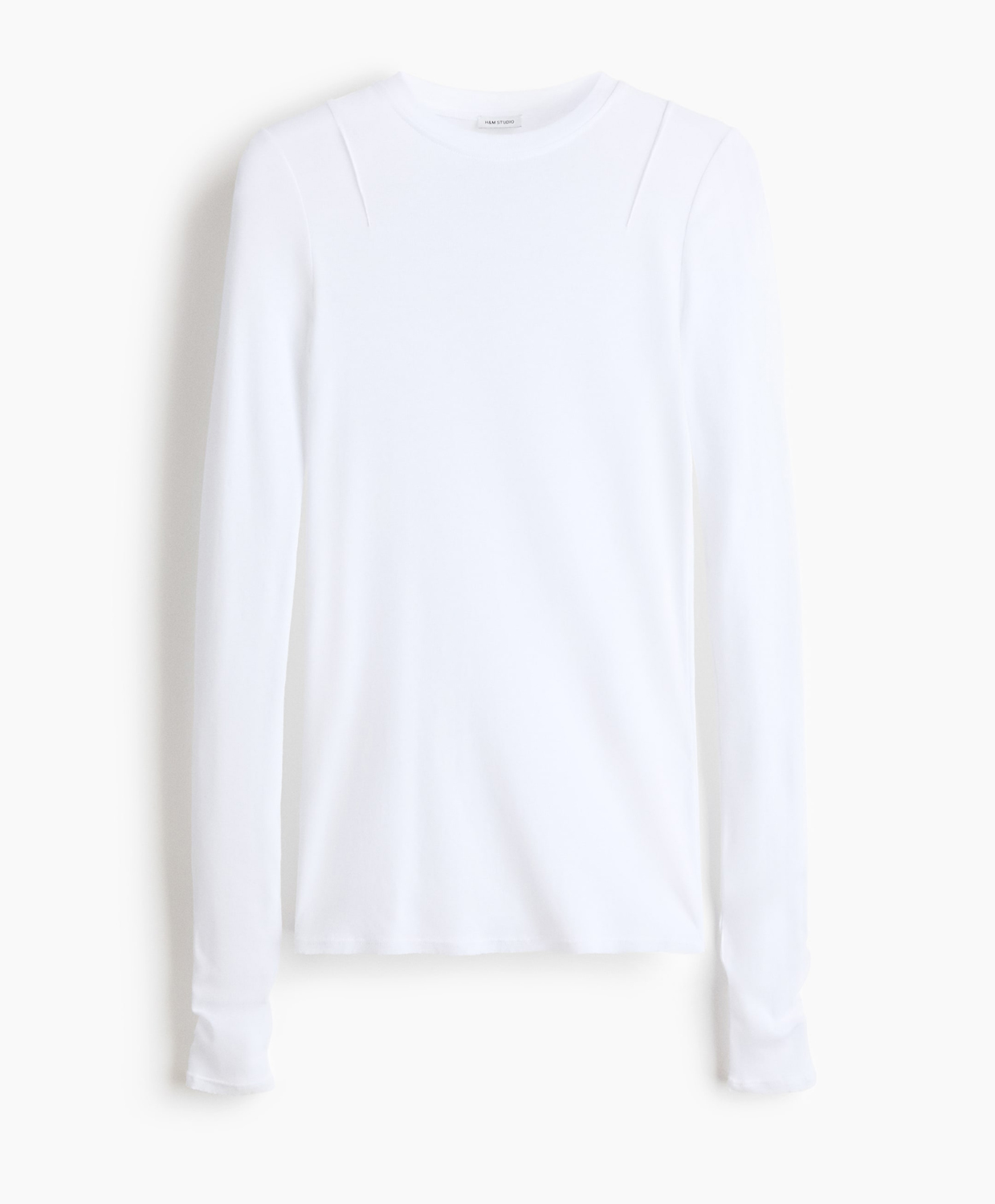 Лонгслив H&M Pima cotton, белый
Лонгслив H&M Pima cotton, белый