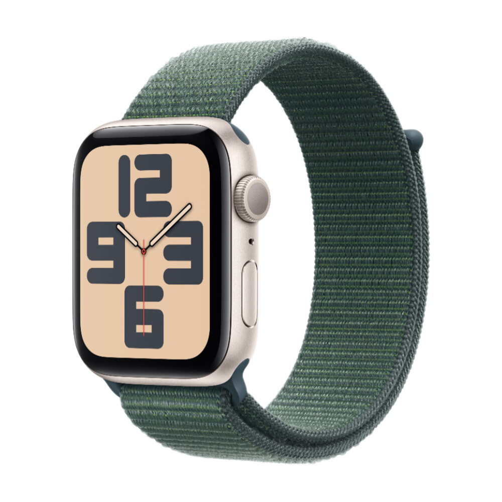 Умные часы Apple Watch SE 2024 (GPS), 44 мм, Starlight Aluminum Case/Lake Green Sport Loop, Бежевый, Умные часы Apple Watch SE 2024 (GPS), 44 мм, Starlight Aluminum Case/Lake Green Sport Loop
Умные часы Apple Watch SE 2024 (GPS), 44 мм, Starlight Aluminum Case/Lake Green Sport Loop, Бежевый, Умные часы Apple Watch SE 2024 (GPS), 44 мм, Starlight Aluminum Case/Lake Green Sport Loop
