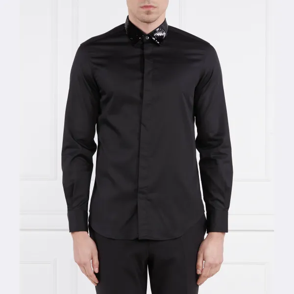 Рубашка стандартного кроя Emporio Armani, черный
Рубашка стандартного кроя Emporio Armani, черный