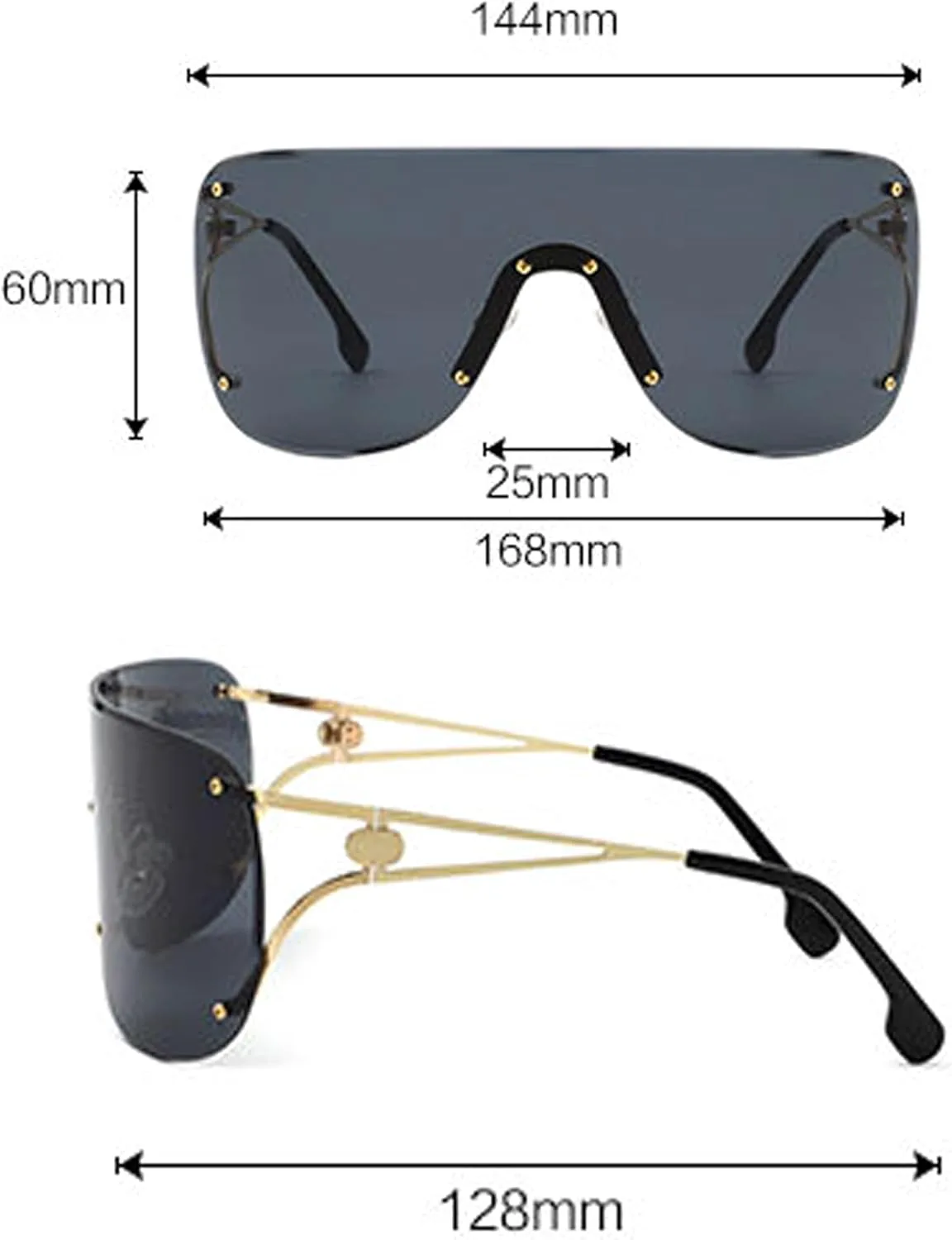 Очки-маски большого размера bullabulling для женщин и мужчин, с заклепками, в большой оправе, защитные очки, прозрачные очки для защиты глаз от УФ-излучения UV40, C3
Очки-маски большого размера bullabulling для женщин и мужчин, с заклепками, в большой оправе, защитные очки, прозрачные очки для защиты глаз от УФ-излучения UV40, C3