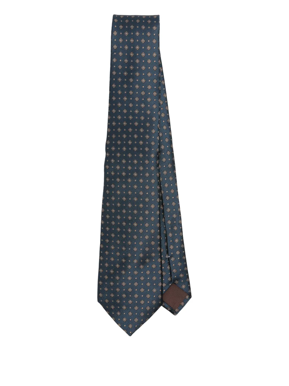 Шелковый галстук с геометричным узором Canali, синий
Шелковый галстук с геометричным узором Canali, синий