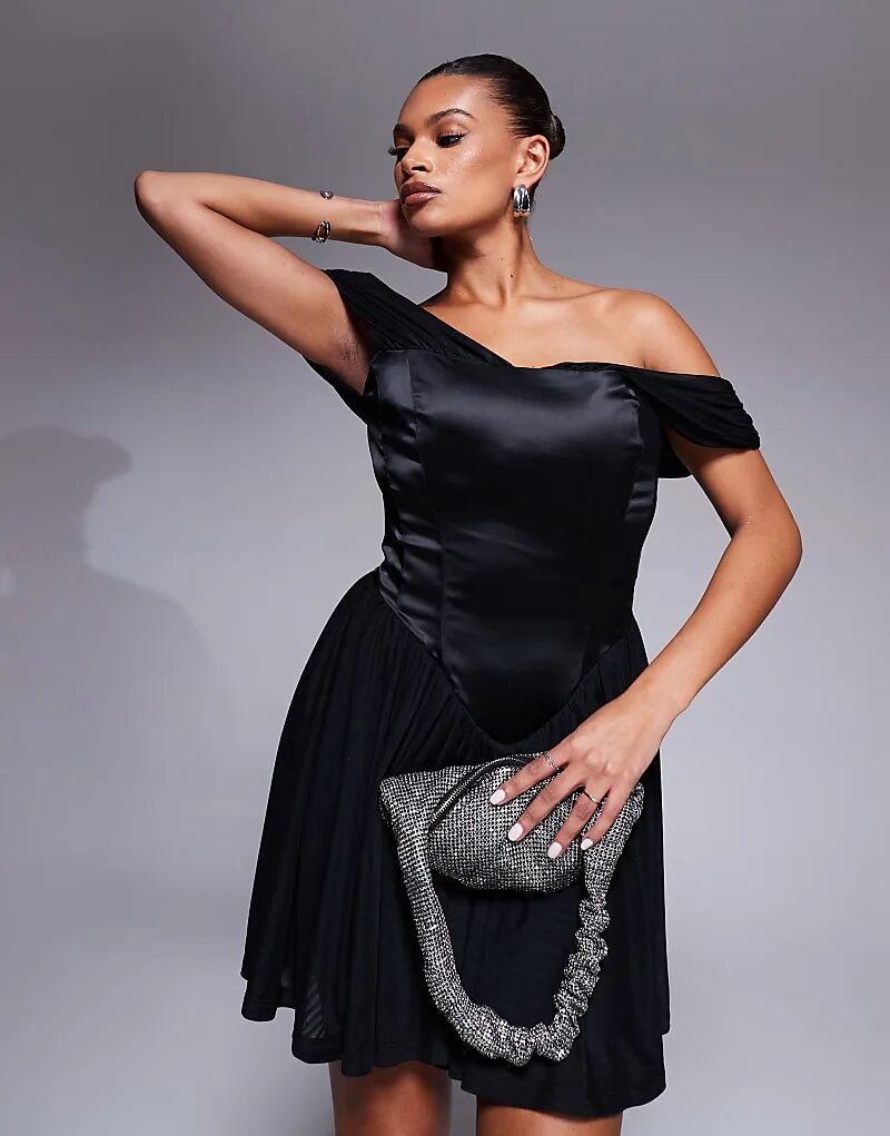 Платье-корсет мини-платье Savannah из атласа и сетки с пышной грудью и открытыми плечами черного цвета Taideux
Платье-корсет мини-платье Savannah из атласа и сетки с пышной грудью и открытыми плечами черного цвета Taideux