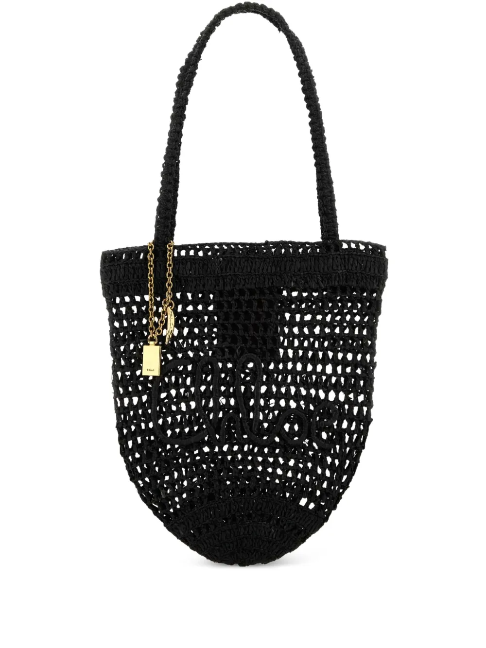 Маленькая пляжная сумка Summer Banana Chloé, черный
Маленькая пляжная сумка Summer Banana Chloé, черный