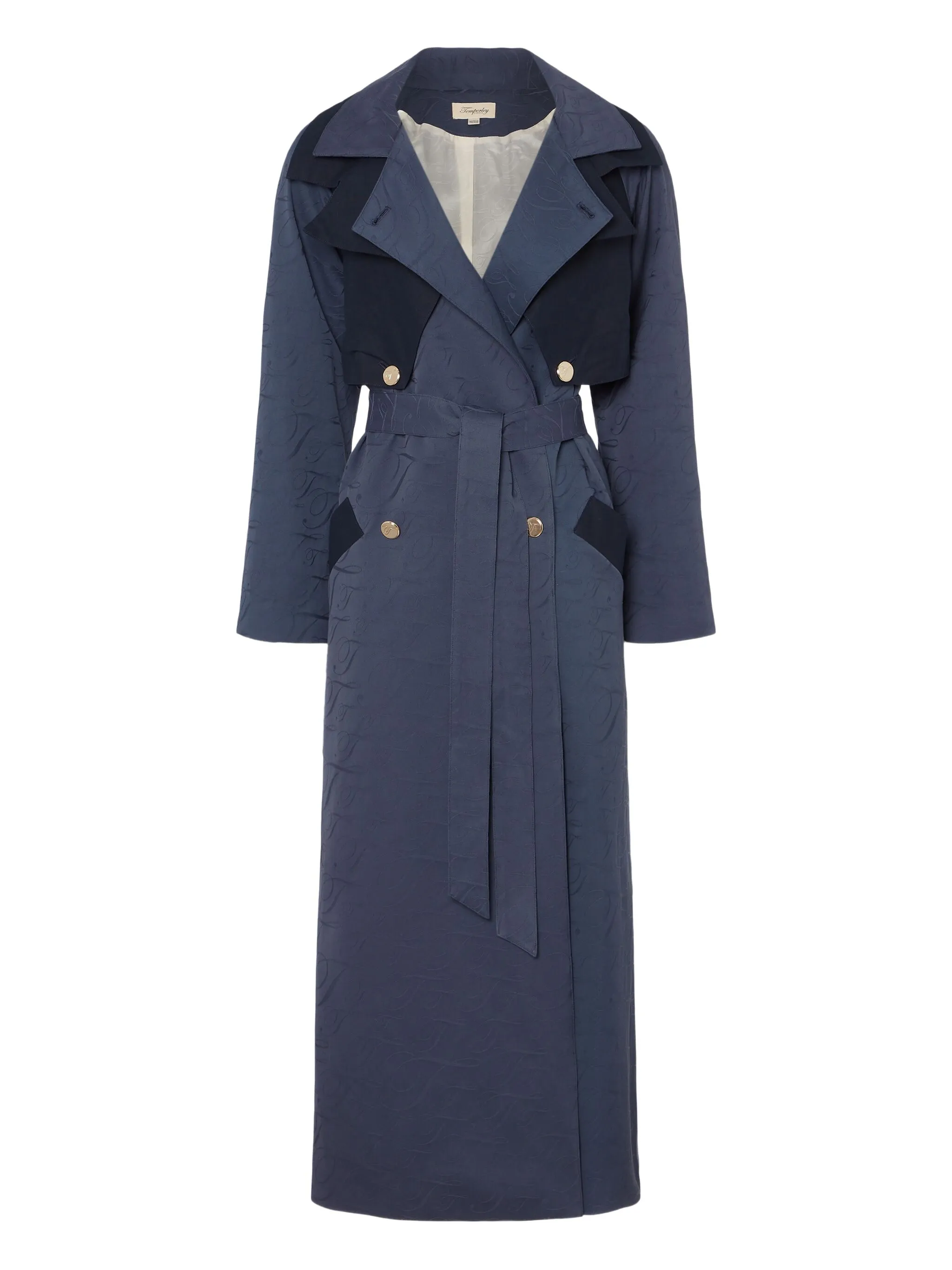 Двубортный тренч Victory Temperley London, синий
Двубортный тренч Victory Temperley London, синий