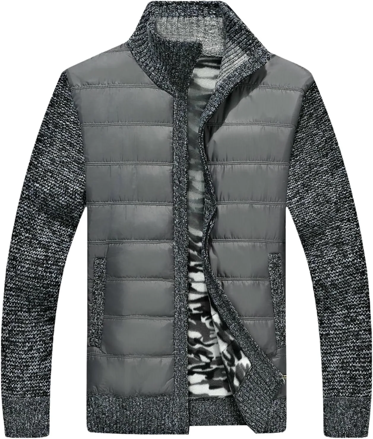 Мужской утепленный кардиган с флисовой подкладкой YEBAITOU
Мужской утепленный кардиган с флисовой подкладкой YEBAITOU