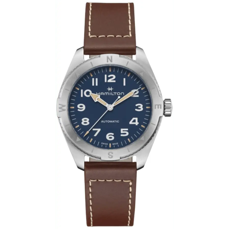 Мужские часы Hamilton Khaki Field Expedition Auto 41 мм с синим циферблатом и коричневым кожаным ремешком H70315540
Мужские часы Hamilton Khaki Field Expedition Auto 41 мм с синим циферблатом и коричневым кожаным ремешком H70315540