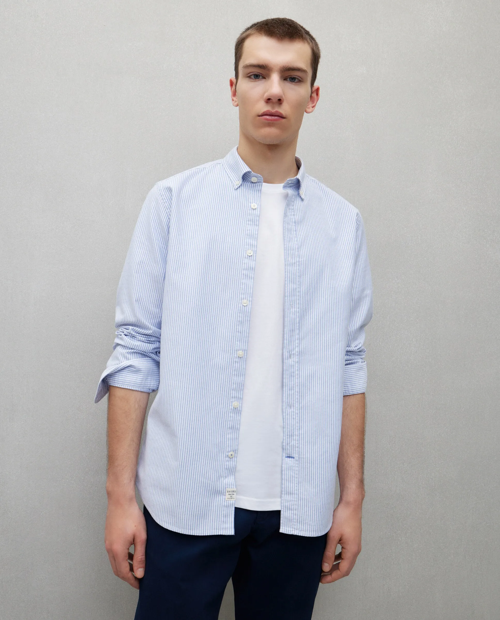 Мужская рубашка оксфорд в полоску с длинными рукавами Easy Wear, цвет 400 Azul
Мужская рубашка оксфорд в полоску с длинными рукавами Easy Wear, цвет 400 Azul