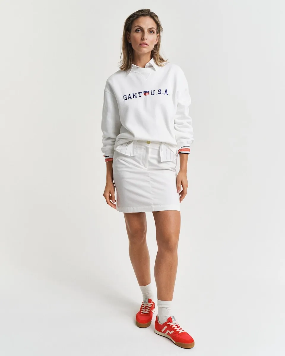 Короткая джинсовая юбка Gant, белый
Короткая джинсовая юбка Gant, белый