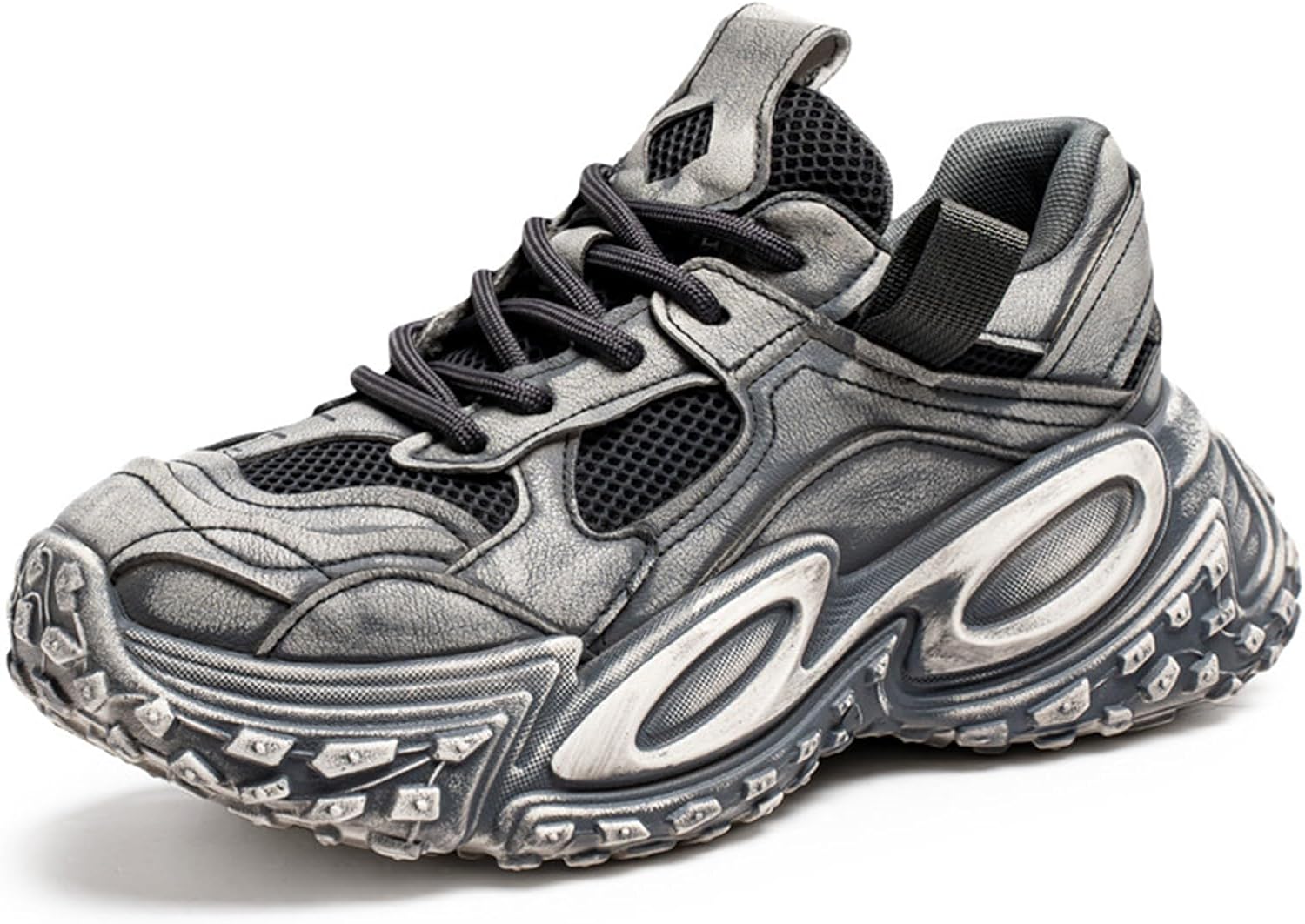 Мужские повседневные спортивные прогулочные кроссовки из сетки, дышащие тренеры, объемные модные кроссовки для мужчин Spwagym, серый
Мужские повседневные спортивные прогулочные кроссовки из сетки, дышащие тренеры, объемные модные кроссовки для мужчин Spwagym, серый