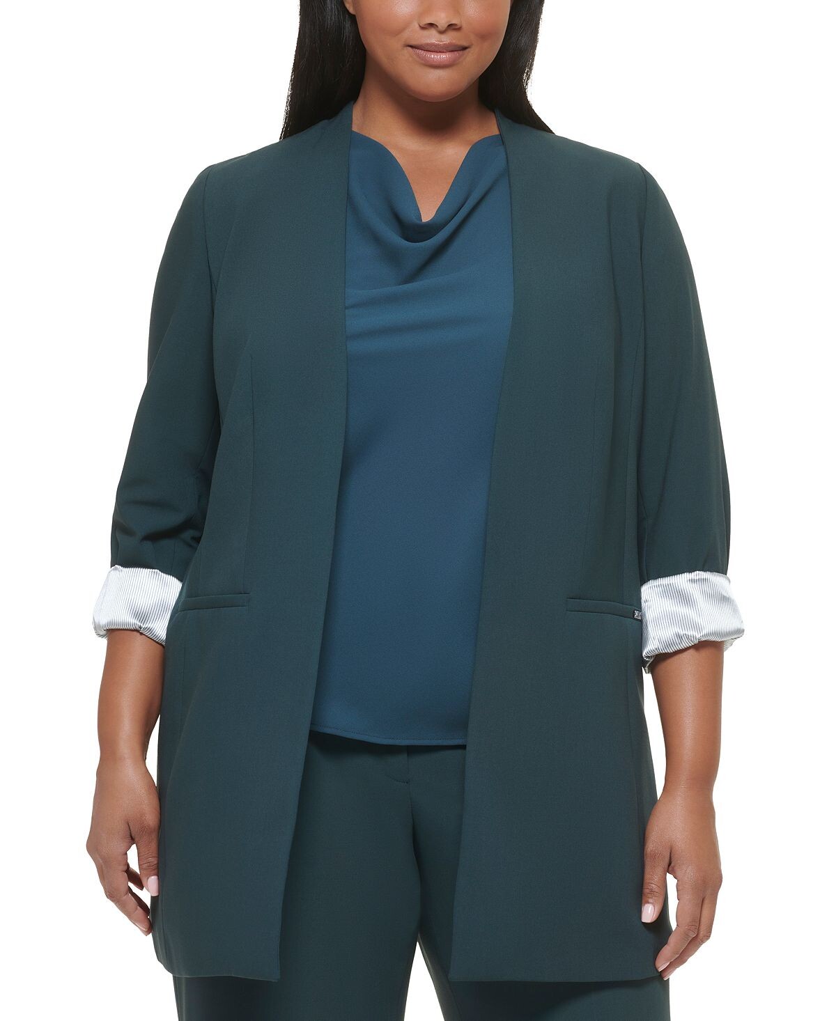 Плюс размер куртка без воротника с открытым передом Calvin Klein
Плюс размер куртка без воротника с открытым передом Calvin Klein