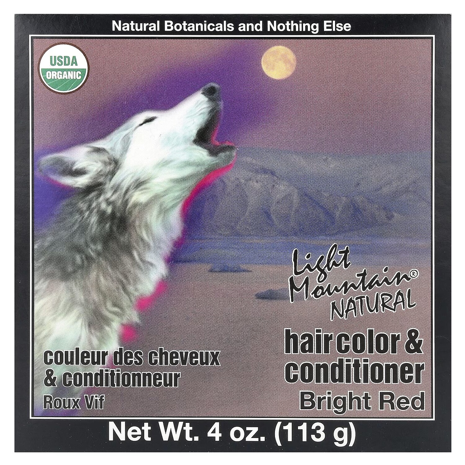 Краска и кондиционер для волос Light Mountain ярко-красный, 113 г
Краска и кондиционер для волос Light Mountain ярко-красный, 113 г