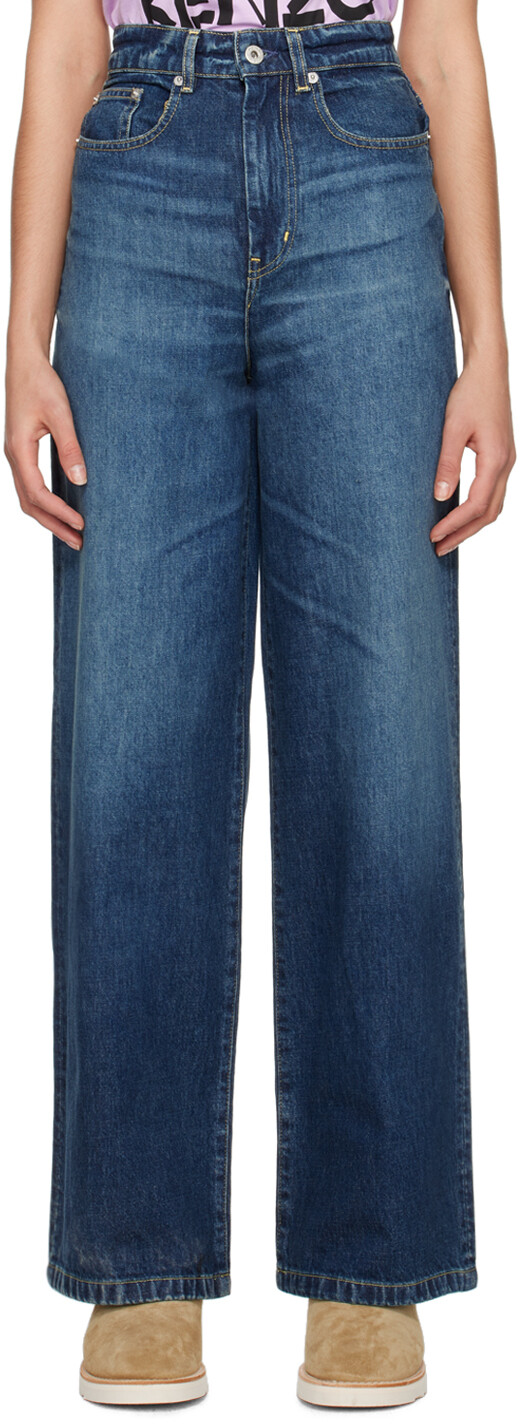 Темно-синие выцветшие джинсы Kenzo Paris
Темно-синие выцветшие джинсы Kenzo Paris