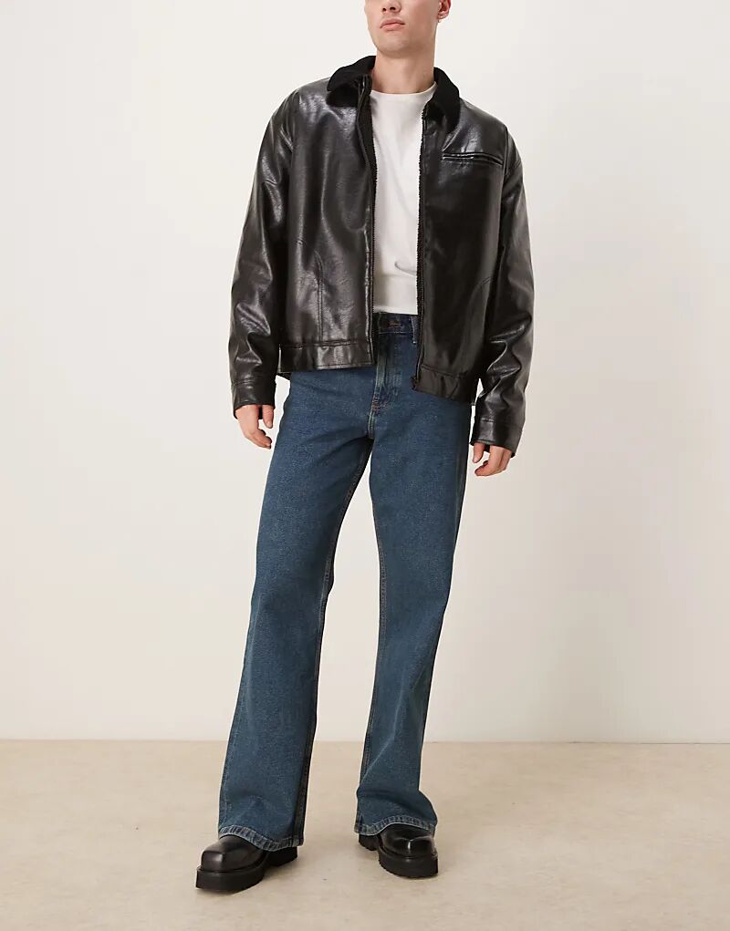 Широкие расклешенные джинсы темно-синего цвета ASOS DESIGN
Широкие расклешенные джинсы темно-синего цвета ASOS DESIGN