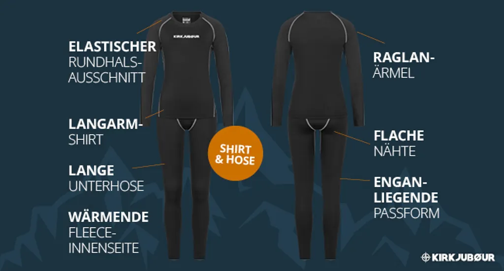 Комплект женского термобелья KIRKJUBØUR, черный
Комплект женского термобелья KIRKJUBØUR, черный