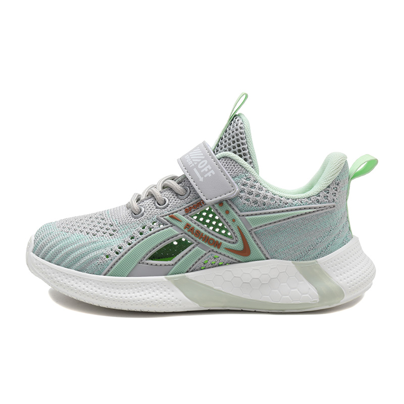 Нескользящие низкие детские кроссовки для повседневной носки RHOBESAM, зеленый 
Нескользящие низкие детские кроссовки для повседневной носки RHOBESAM, зеленый