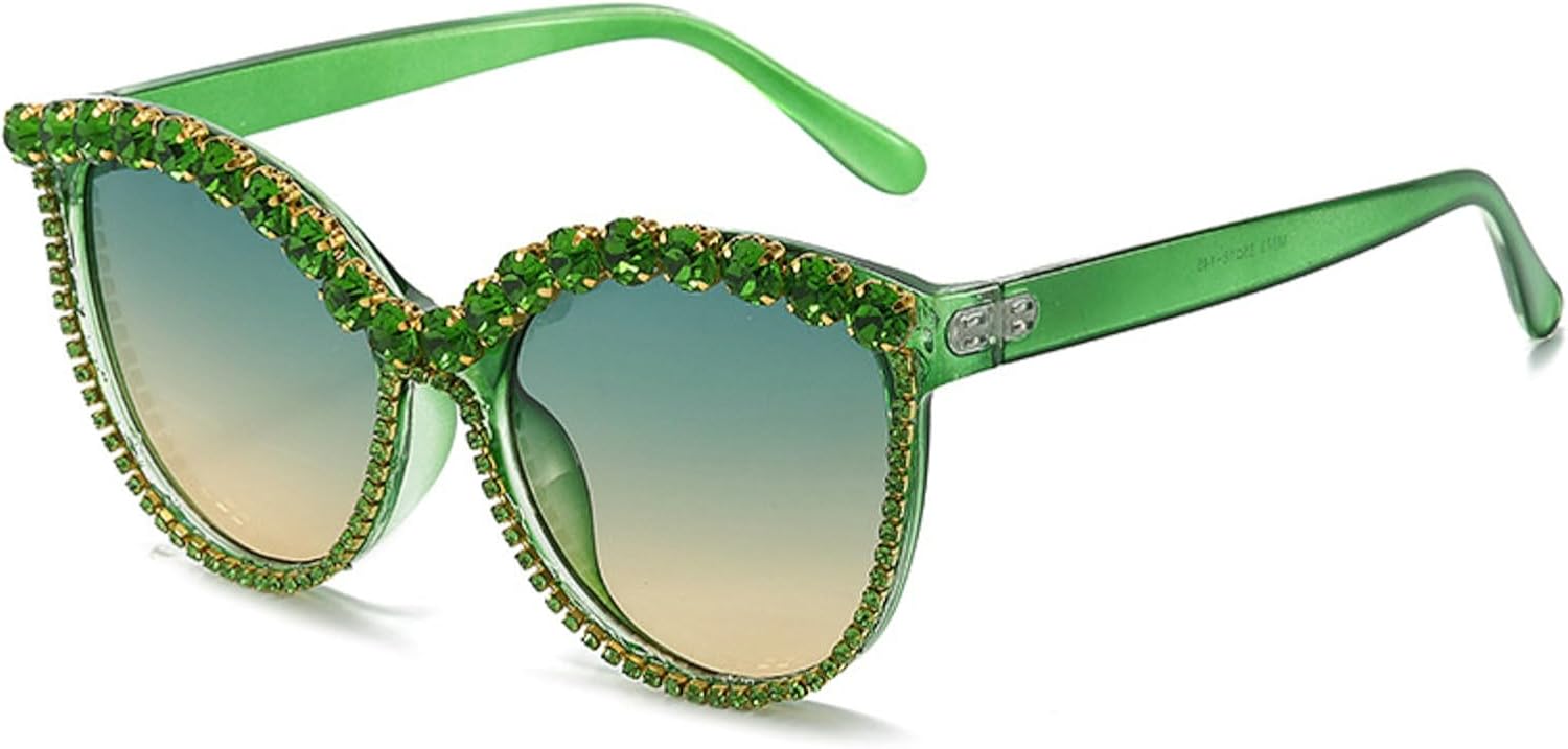 Солнцезащитные очки «кошачий глаз» с кристаллами и стразами для женщин, сверкающие очки для рейв-вечеринки, модные женские солнцезащитные очки с бриллиантами mincl, Green
Солнцезащитные очки «кошачий глаз» с кристаллами и стразами для женщин, сверкающие очки для рейв-вечеринки, модные женские солнцезащитные очки с бриллиантами mincl, Green