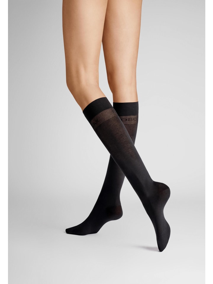 Hudson Высокие носки Relax Light с не сдавливающим поясом, черные
Hudson Высокие носки Relax Light с не сдавливающим поясом, черные