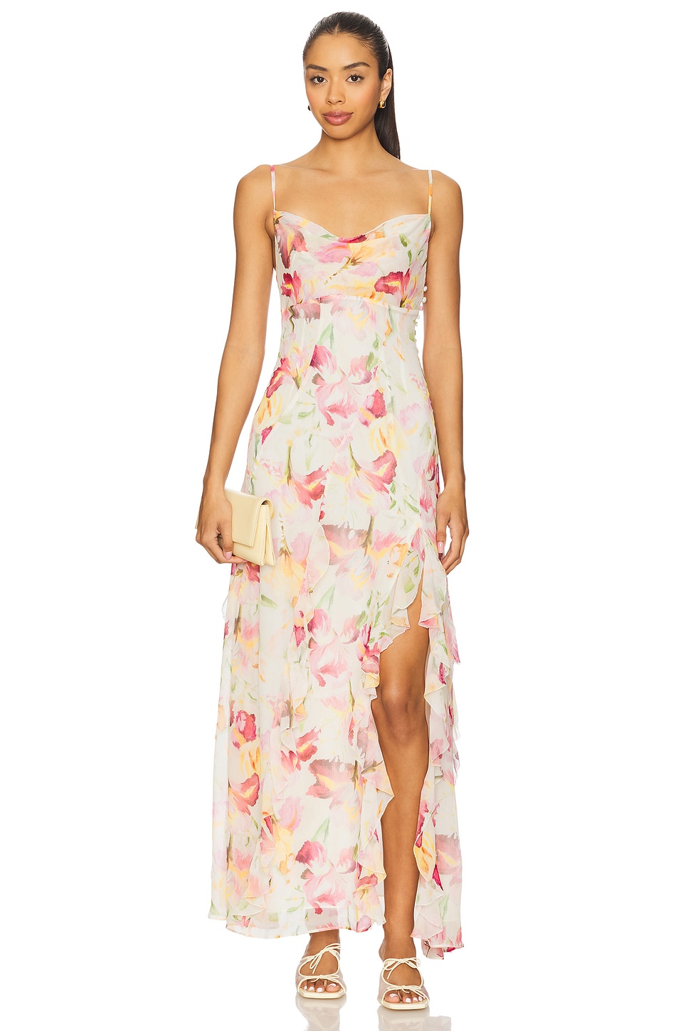 Вечернее платье с оборками Kamila от Nicholas, luna ivory wildflower
Вечернее платье с оборками Kamila от Nicholas, luna ivory wildflower