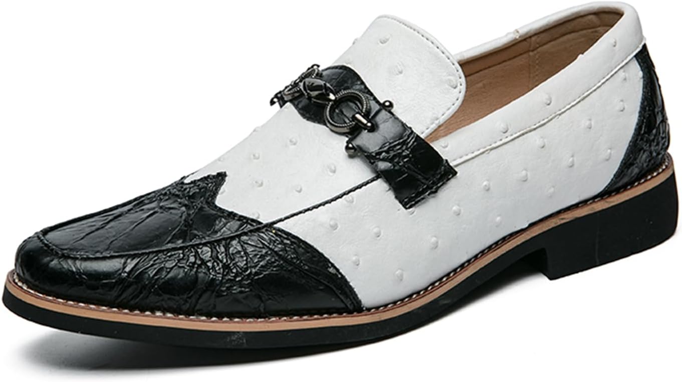 Мужские модные лоферы для повседневной носки, удобные слипоны, классические кожаные пенни-лоферы с металлической пряжкой, деловые повседневные туфли Abborora, белый/черный
Мужские модные лоферы для повседневной носки, удобные слипоны, классические кожаные пенни-лоферы с металлической пряжкой, деловые повседневные туфли Abborora, белый/черный