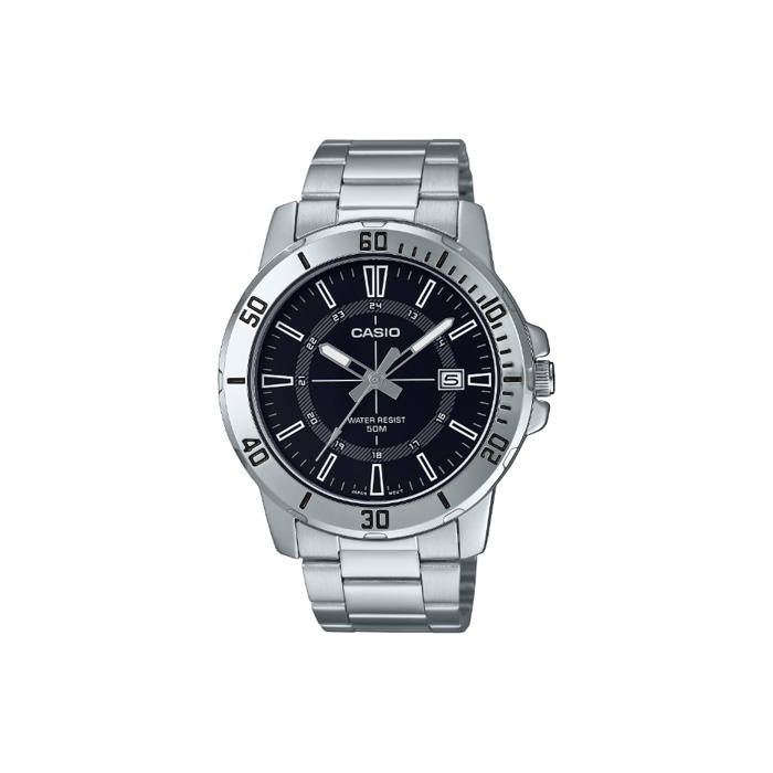 CASIO Часы Men Standard Series Black Watch MTP-VD01D-1C, Black Dial 
CASIO Часы Men Standard Series Black Watch MTP-VD01D-1C, Black Dial