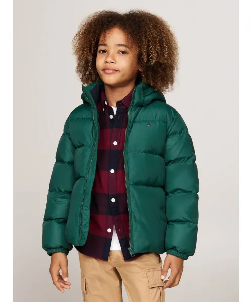 Необходимый пуховик Loose fit Tommy Hilfiger, зеленый
Необходимый пуховик Loose fit Tommy Hilfiger, зеленый