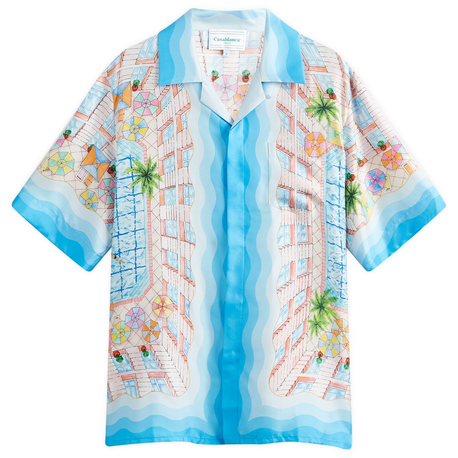 Рубашка с коротким рукавом Casablanca Le Plongeon Short Sleeve Silk Shirt, синий
Рубашка с коротким рукавом Casablanca Le Plongeon Short Sleeve Silk Shirt, синий