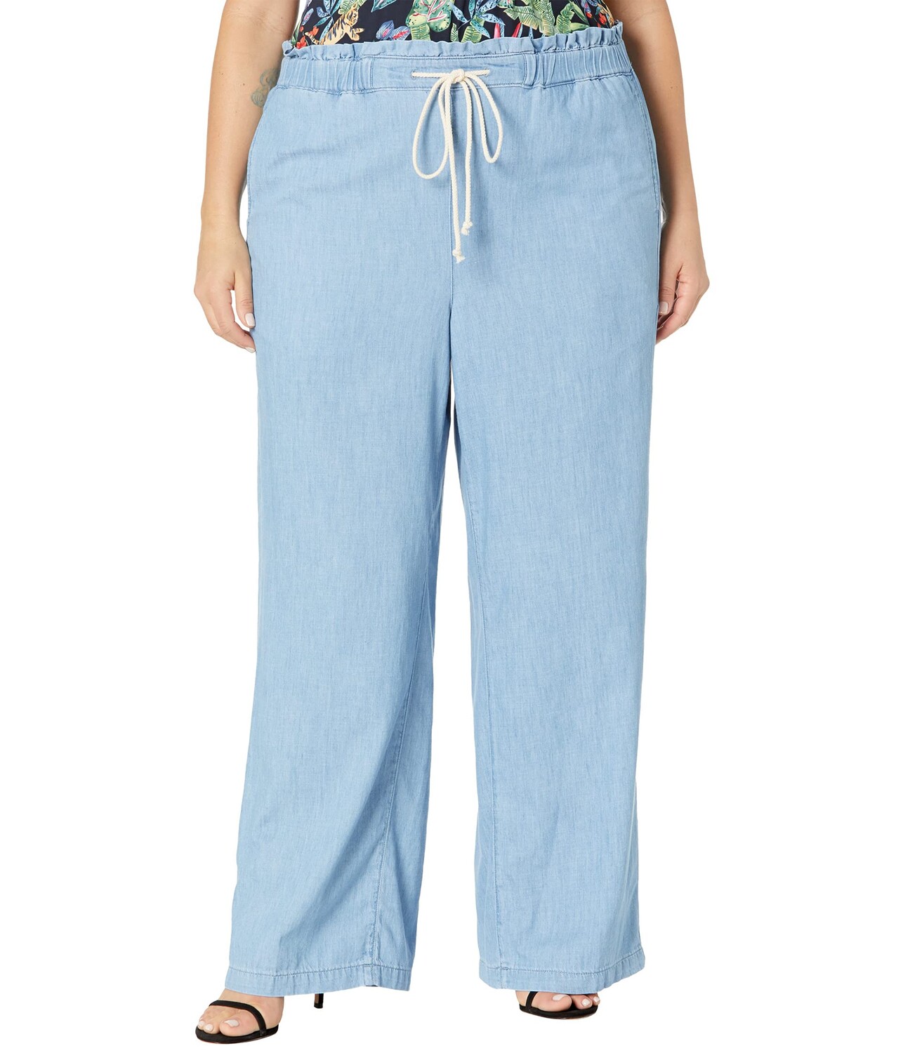 Джинсы NYDJ Plus Size, Plus Size Wide Leg Jeans with Elastic Ruffle Waistband in Light Stone
Джинсы NYDJ Plus Size, Plus Size Wide Leg Jeans with Elastic Ruffle Waistband in Light Stone