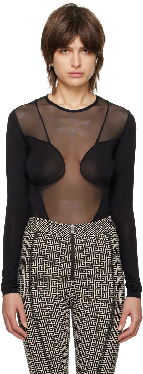 Черная футболка с длинным рукавом со вставками Balmain, Черный, Черная футболка с длинным рукавом со вставками Balmain
Черная футболка с длинным рукавом со вставками Balmain, Черный, Черная футболка с длинным рукавом со вставками Balmain