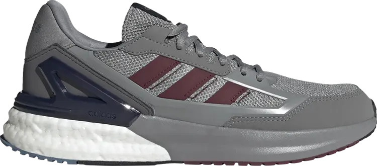 Кроссовки Adidas Nebzed Super Boost 'Grey Burgundy', серый 
Кроссовки Adidas Nebzed Super Boost 'Grey Burgundy', серый