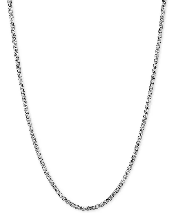 Ожерелье из круглой цепочки с квадратными звеньями длиной 20 дюймов из стерлингового серебра или из 18-каратного золота поверх стерлингового серебра Macy'S, silver
Ожерелье из круглой цепочки с квадратными звеньями длиной 20 дюймов из стерлингового серебра или из 18-каратного золота поверх стерлингового серебра Macy'S, silver