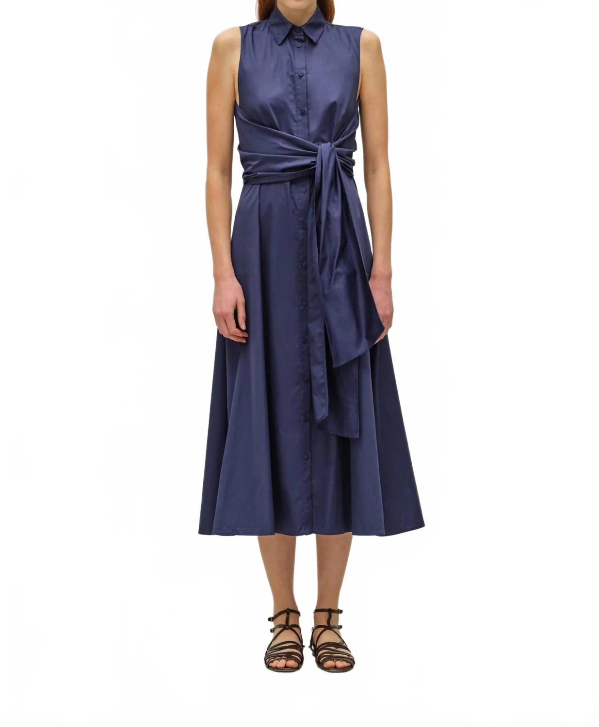 Эрос платье-рубашка без рукавов в темно-синем цвете DEVOTION TWINS
Эрос платье-рубашка без рукавов в темно-синем цвете DEVOTION TWINS