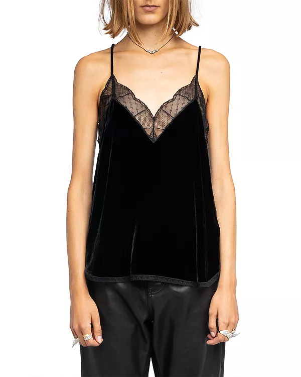 Бархатная майка Кристи Zadig & Voltaire, черный
Бархатная майка Кристи Zadig & Voltaire, черный