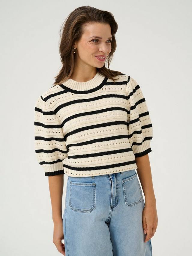 Джемпер с коротким рукавом в полоску от evelyn KAFFE, цвет Beige/Multi
Джемпер с коротким рукавом в полоску от evelyn KAFFE, цвет Beige/Multi