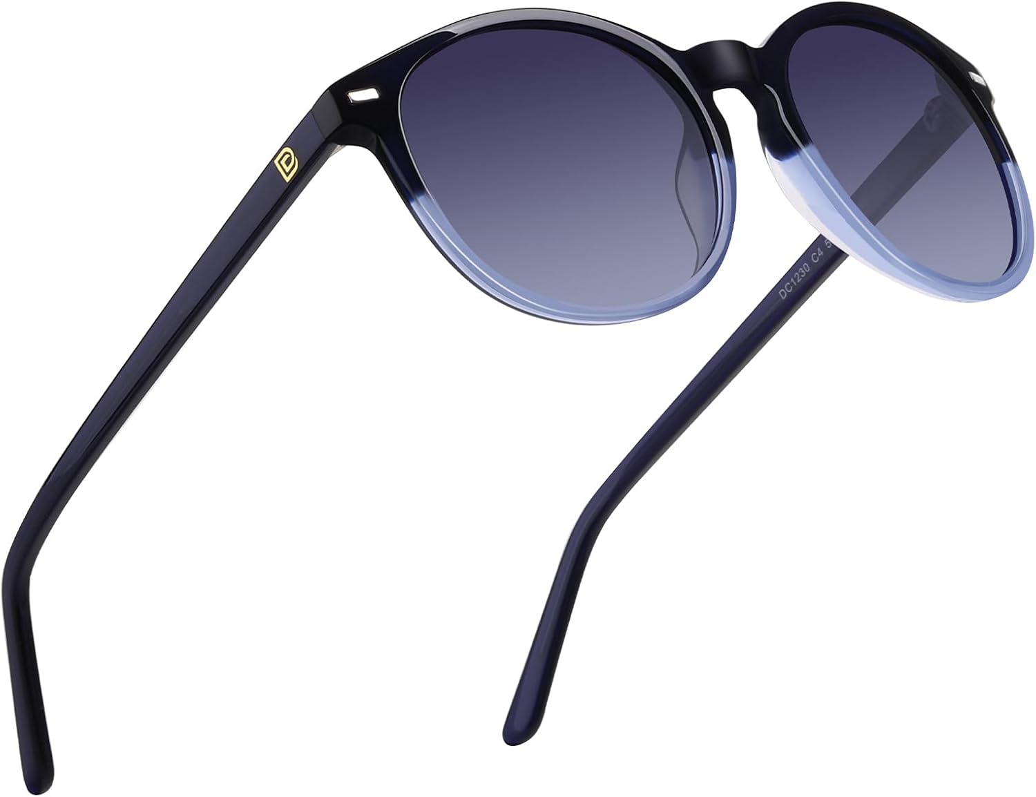 Женские поляризованные солнцезащитные очки DUCO, ретро-круглые женские солнцезащитные очки, классический винтаж, защита от УФ-излучения UV400, модель DC1230, Dark Blue Frame Blue Lens
Женские поляризованные солнцезащитные очки DUCO, ретро-круглые женские солнцезащитные очки, классический винтаж, защита от УФ-излучения UV400, модель DC1230, Dark Blue Frame Blue Lens
