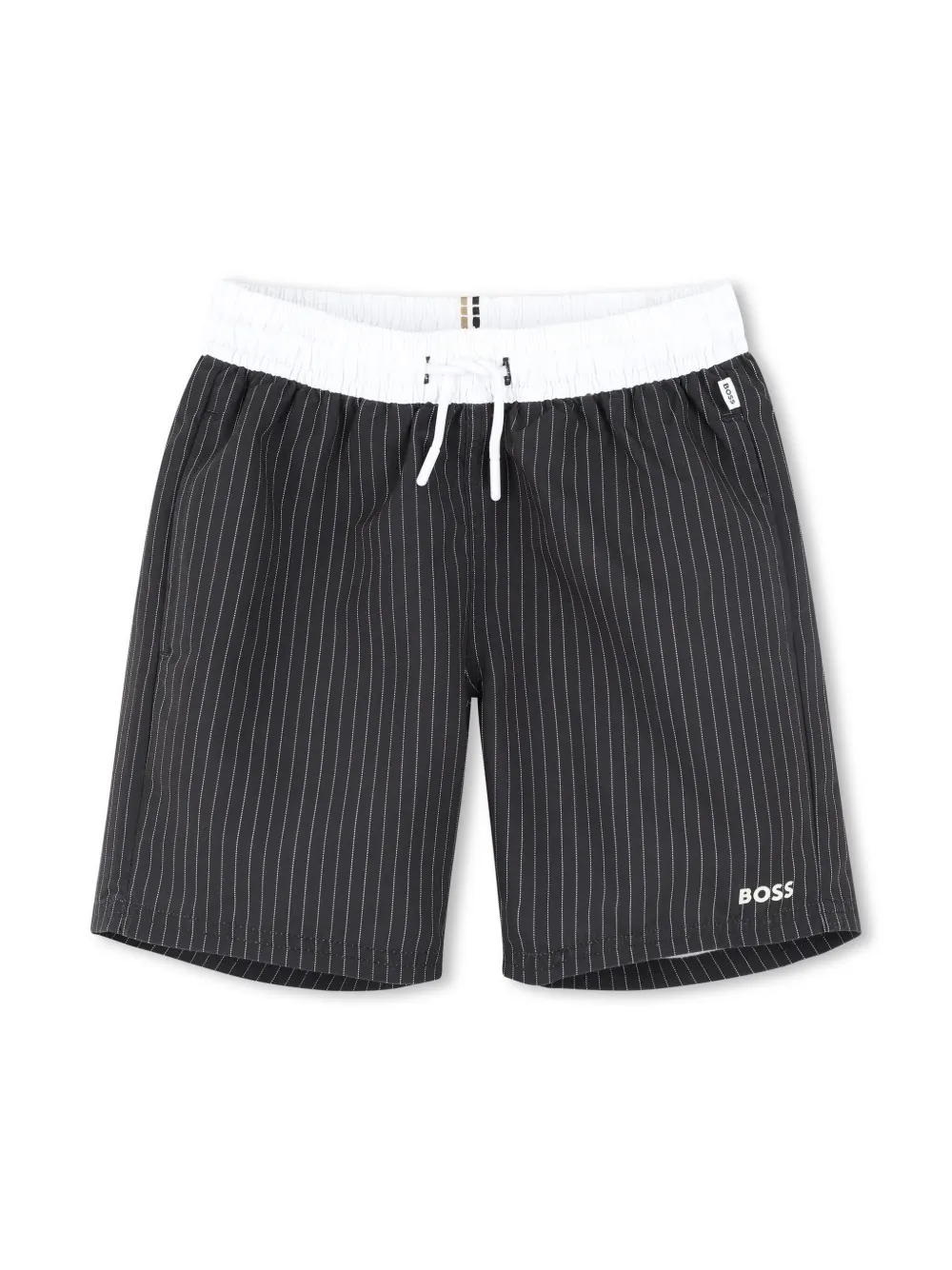 Плавки-шорты в тонкую полоску BOSS Kidswear, черный
Плавки-шорты в тонкую полоску BOSS Kidswear, черный