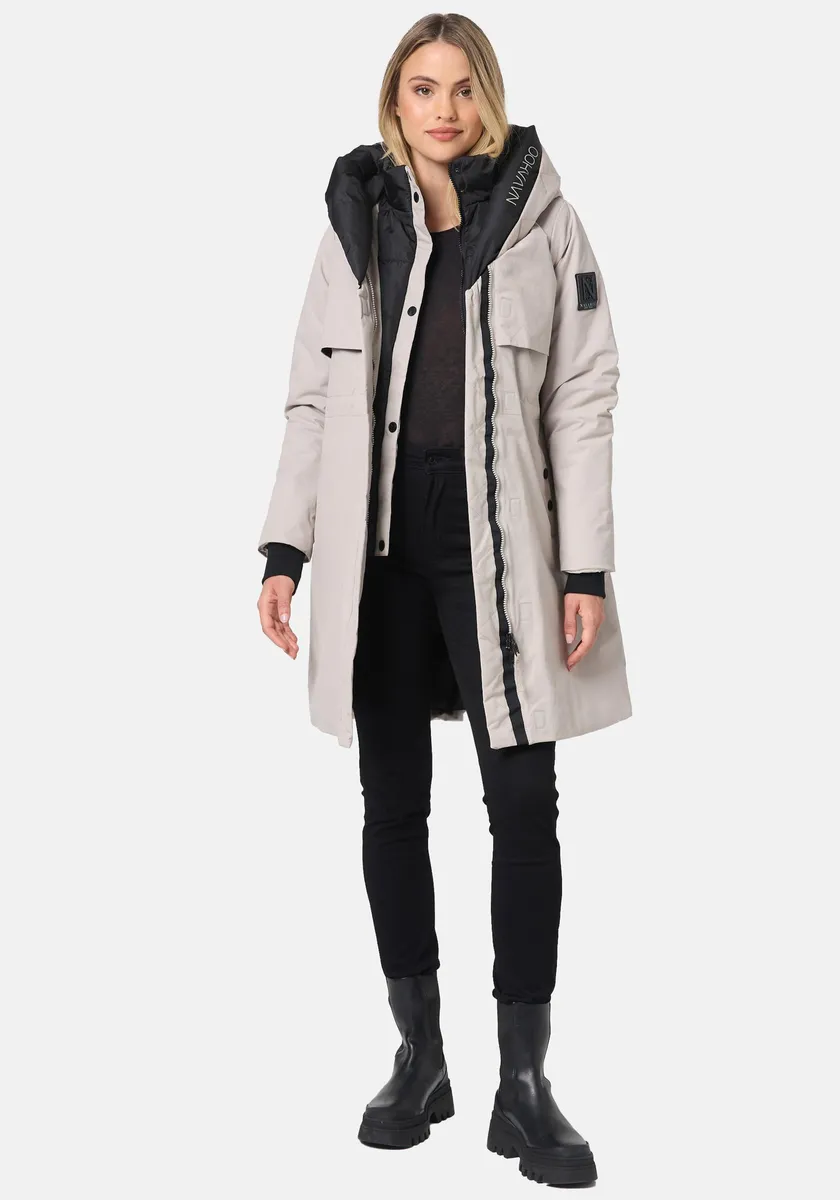 Полупальто Наваху "Snowelf", зимнее пальто с высоким воротником и большим капюшоном Navahoo, серый
Полупальто Наваху "Snowelf", зимнее пальто с высоким воротником и большим капюшоном Navahoo, серый
