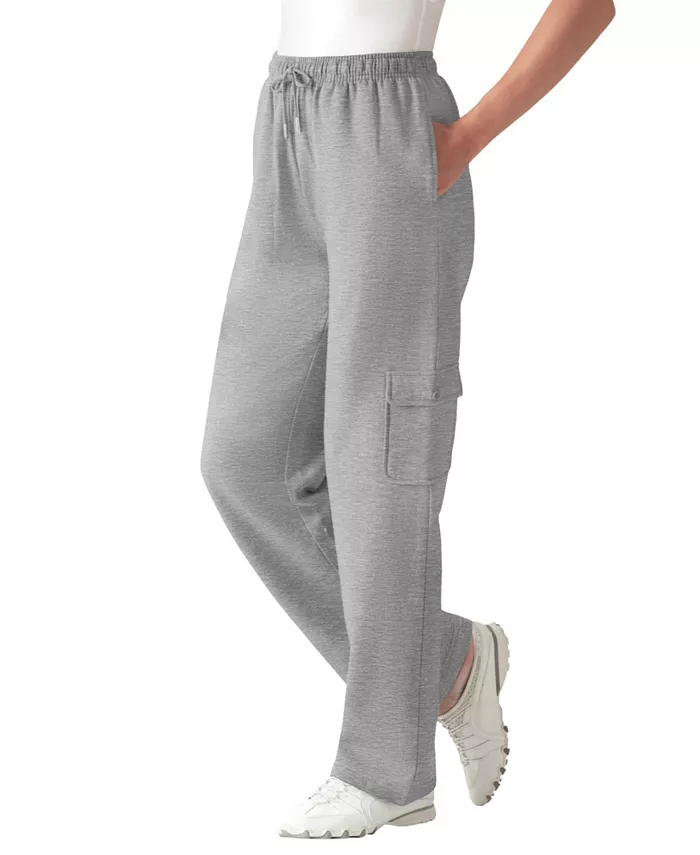 Повседневные карго-штаны с поясом на резинке Better-Fleece больших размеров Woman Within, черный
Повседневные карго-штаны с поясом на резинке Better-Fleece больших размеров Woman Within, черный