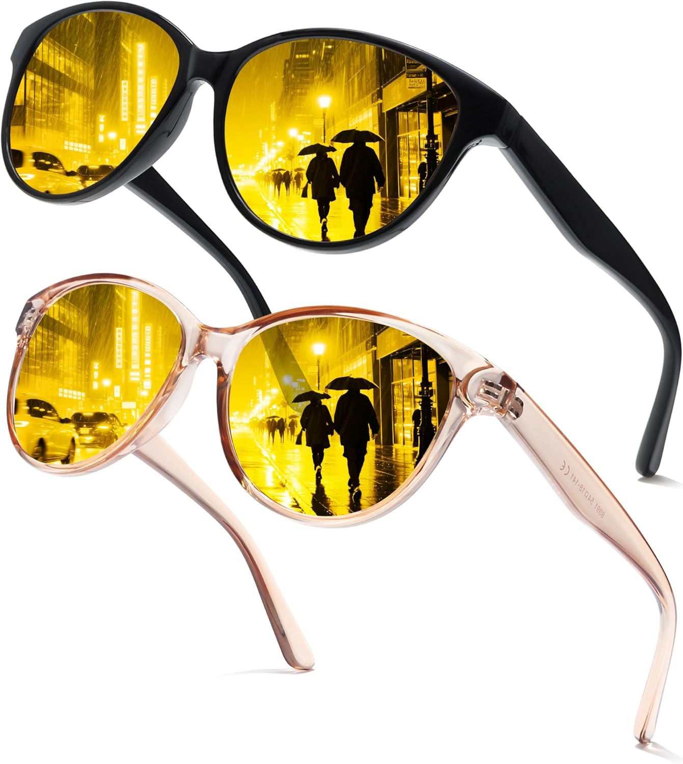 Очки для вождения в ночное время Chicid для женщин, поляризованные очки ночного видения с защитой от бликов UV400, A08 (2pc) Black Frame/Yellow Lens+light Brown Frame/Yellow Lens
Очки для вождения в ночное время Chicid для женщин, поляризованные очки ночного видения с защитой от бликов UV400, A08 (2pc) Black Frame/Yellow Lens+light Brown Frame/Yellow Lens