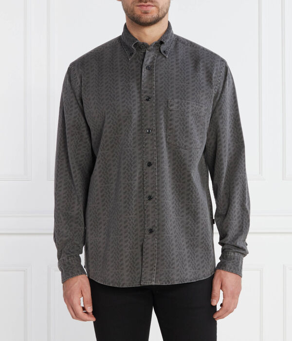 Рубашка мужская Boss Orange Ламби с принтом, серый
Рубашка мужская Boss Orange Ламби с принтом, серый