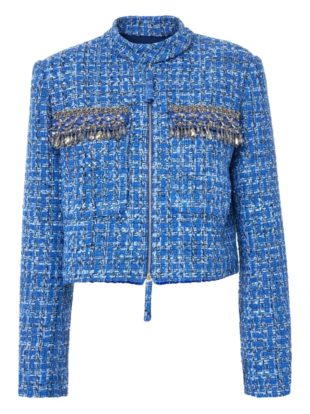 Твидовый жакет с отделкой Carolina Herrera, синий
Твидовый жакет с отделкой Carolina Herrera, синий