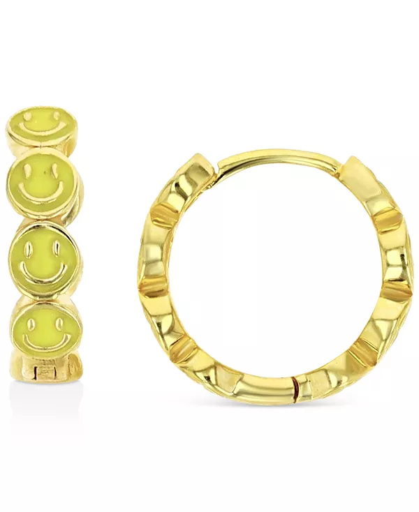 Серьги-Кольца с эмалированными смайликами из стерлингового серебра или 14-каратного золота поверх стерлингового серебра, 1/2 дюйма Macy'S, yellow/gold
Серьги-Кольца с эмалированными смайликами из стерлингового серебра или 14-каратного золота поверх стерлингового серебра, 1/2 дюйма Macy'S, yellow/gold