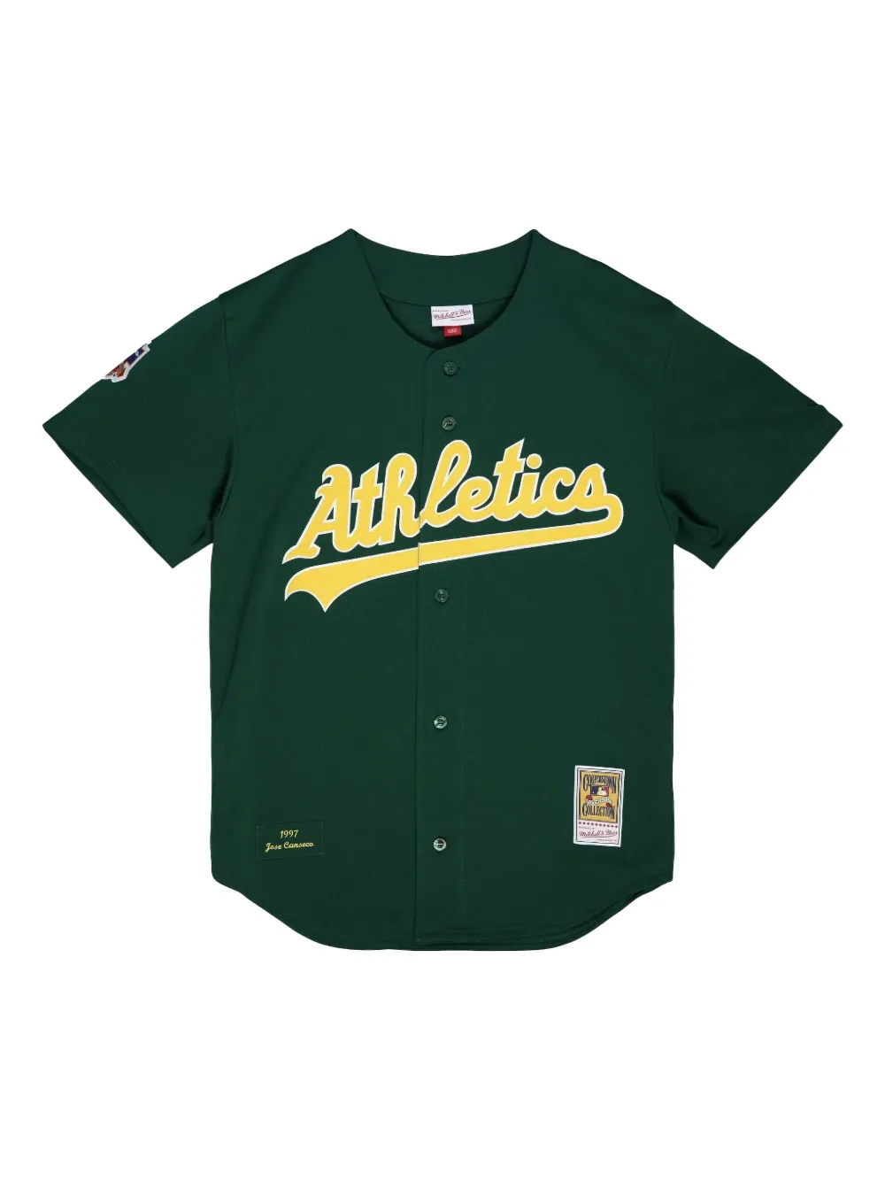 Рубашка MLB Oakland Athletics 1997 Jose Canseco Mitchell & Ness, зеленый
Рубашка MLB Oakland Athletics 1997 Jose Canseco Mitchell & Ness, зеленый