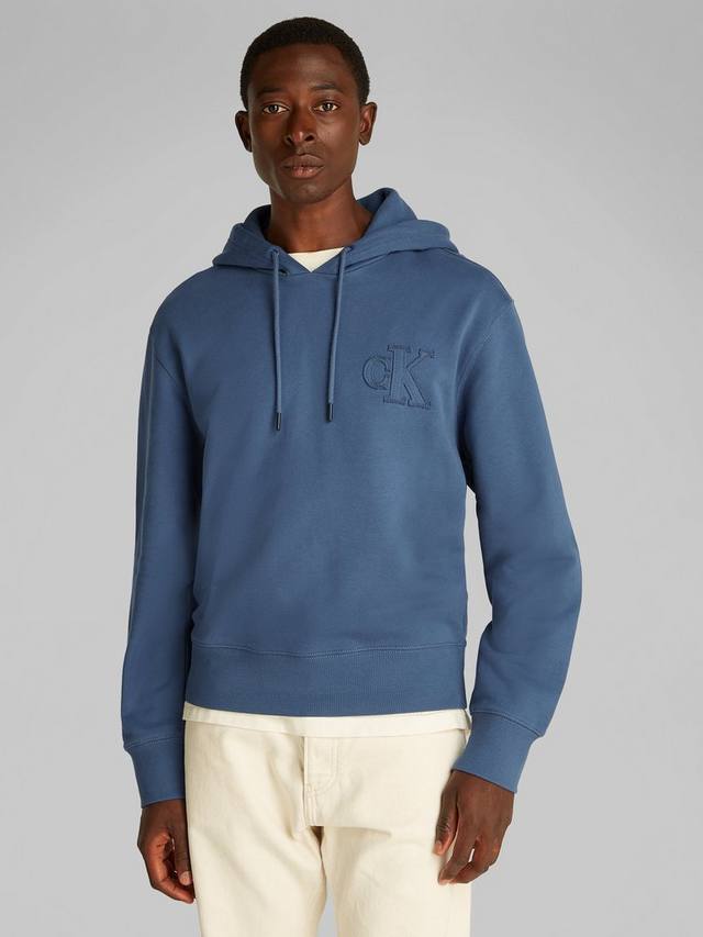 Толстовка с хлопковой аппликацией Calvin Klein, цвет Vintage Indigo 
Толстовка с хлопковой аппликацией Calvin Klein, цвет Vintage Indigo