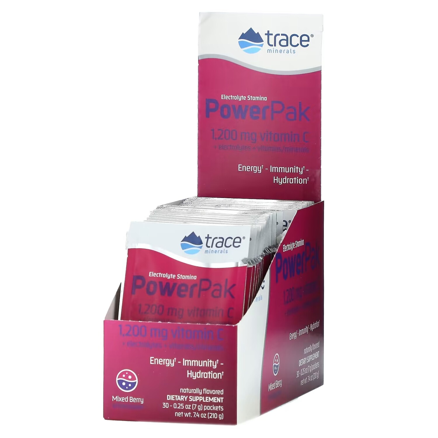 Добавка Trace Minerals Electrolyte Stamina PowerPak, ягодная смесь, 30 пакетиков по 7 г
Добавка Trace Minerals Electrolyte Stamina PowerPak, ягодная смесь, 30 пакетиков по 7 г